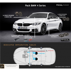 FOCAL INSIDE Speaker Upgrade Pack 6.2 Impulse to Fit BMW 4 SERIES F36 2013